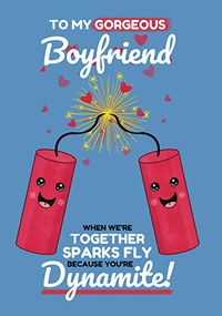 Boyfriend You're Dynamite Personalised Card