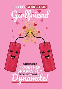 Girlfriend You're Dynamite Personalised Card