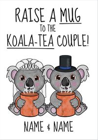 Tap to view Koala-tea Couple Wedding Card