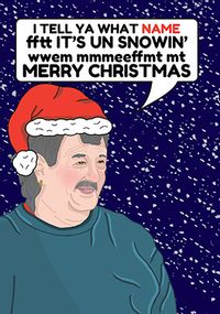 Un-Snowing Christmas Card