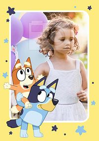 Tap to view Bluey Balloon Photo Birthday Card