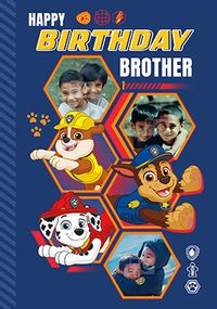 Tap to view Paw Patrol Brother Photo Birthday Card