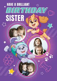 Tap to view Paw Patrol Photo Sister Birthday Card