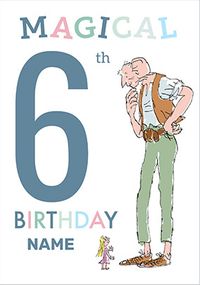 The BFG - Magical 6th Birthday Personalised Card