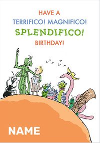 Tap to view Roald Dahl - Terrifico Personalised Birthday Card