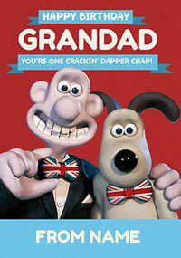 Wallace & Gromit - Grandad Birthday Personalised Card