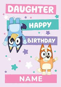 Tap to view Bluey Personalised Daughter Birthday Card