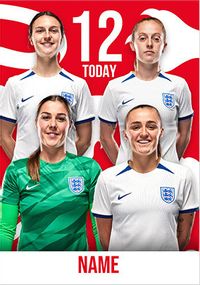 Tap to view England Football Team 12 Today Birthday Card