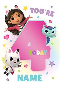 Tap to view You're 4 Today Personalised Birthday card