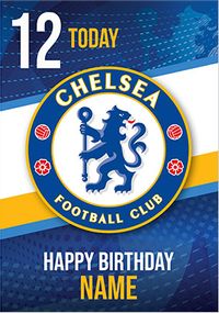 Tap to view Chelsea age 12 Birthday Card