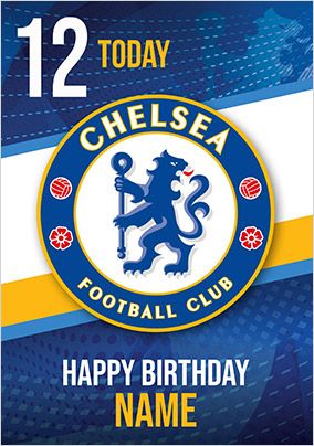 Chelsea age 12 Birthday Card