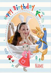 Peter Rabbit Photo Birthday Card