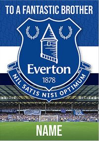 Everton Crest Birthday Card