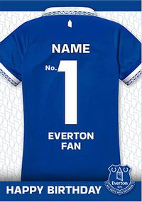 Everton No.1 Fan Birthday Card