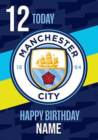 Man City 12 Today Birthday Card