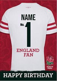 Tap to view No.1 England RFU Fan White Shirt Card