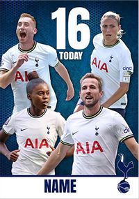 Spurs 16 Today Birthday Card