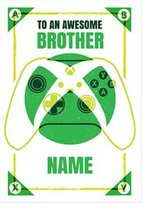 To An Awesome Brother XBOX Birthday Card