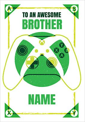 To An Awesome Brother XBOX Birthday Card