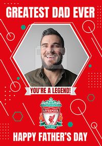Liverpool FC - Dad Father's Day Photo Card