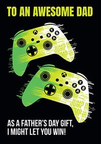 Tap to view Xbox - Awesome Dad Personalised Father's Day Card