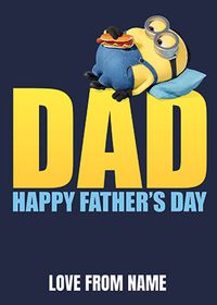 Minions - Dad Personalised Father's Day Card