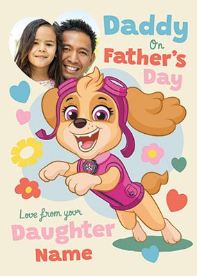 Paw Patrol - From Your Daughter Photo Father's Day Card