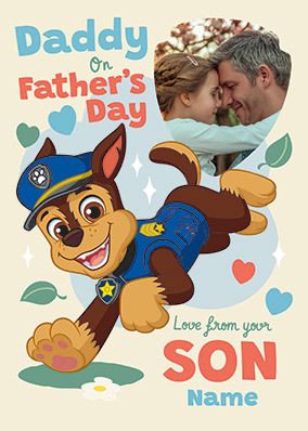 Paw Patrol - From Your Son Photo Father's Day Card