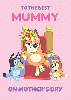 Bluey Mummy Mothers Day Card
