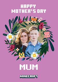 Tap to view Minecraft Mum Photo, Mothers Day Card
