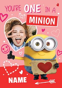 Tap to view One In A Minion Photo Valentine Card