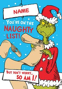 Naughty List Christmas Card