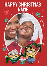 Tap to view Minions Happy Christmas Photo Card