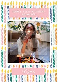 Happy 18th Birthday Daughter Photo Card