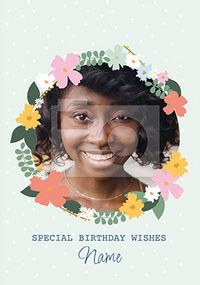 Special Birthday Wishes Photo Card