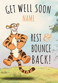 Tap to view Tigger Get Well Soon Personalised Card
