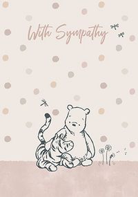 Winnie The Pooh Sympathy Personalised Card
