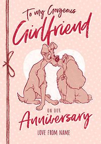 Lady and the Tramp - Girlfriend Anniversary Card