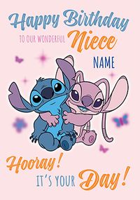 Tap to view Stitch And Angel Niece Happy Birthday Card