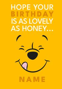 Winnie The Pooh Happy Faces Birthday Card