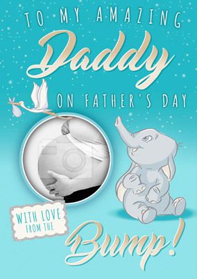 Dumbo - Father's Day from the Bump Photo Card