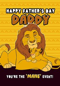 Tap to view The Lion King Daddy Father's Day Card