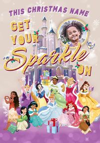 Tap to view Disney Princesses - Christmas Sparkle Photo Christmas Card