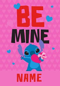 Stitch Personalised Valentine's Day Card