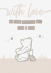 Tap to view Pooh & Piglet - Personalised Wedding Day Card
