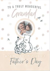 Tap to view Pooh & Tigger - Grandad Photo Father's Day Card