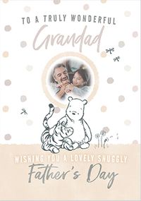 Tap to view Pooh & Tigger - Grandad Photo Father's Day Card