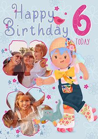 Dolly Daydream 6th Birthday Photo Card