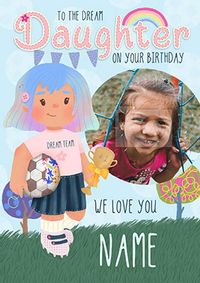 Tap to view Dolly Daydream Photo Dream Daughter Birthday Card