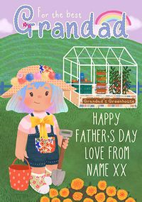 Dolly Daydream Best Grandad Personalised Fathers Day Card